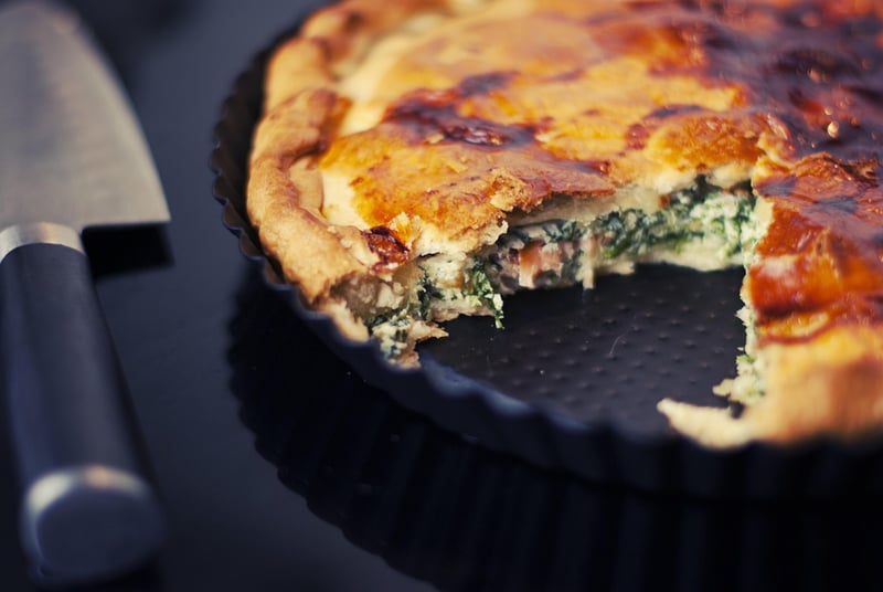 Spinach and Feta Quiche